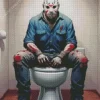 Jason Voorhees In The Toilet Diamond Dotz