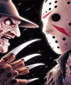 Jason Voorhees Vs Freddy Diamond Paintings