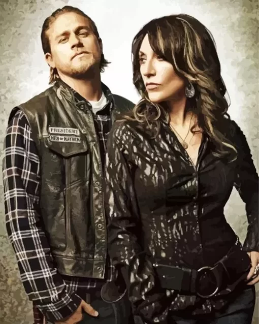 Jax And Gemma Sons Of Anarchy Diamond Paintings