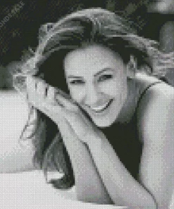 Jennifer Garner Black And White Diamond Painting