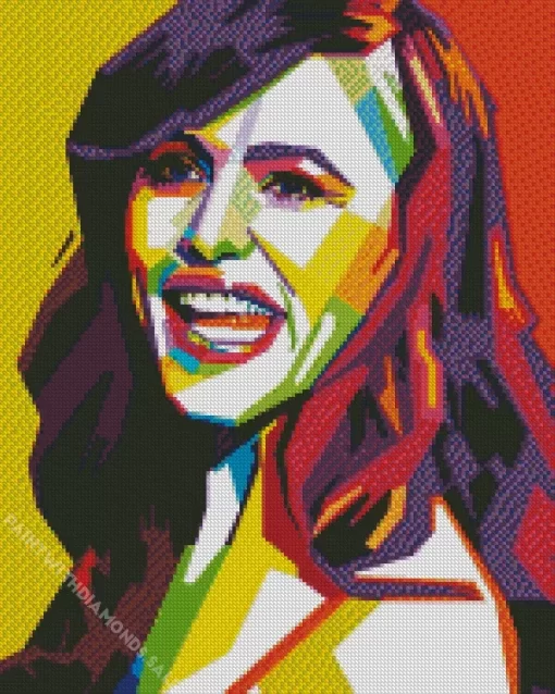 Jennifer Garner Pop Art Diamond Painting