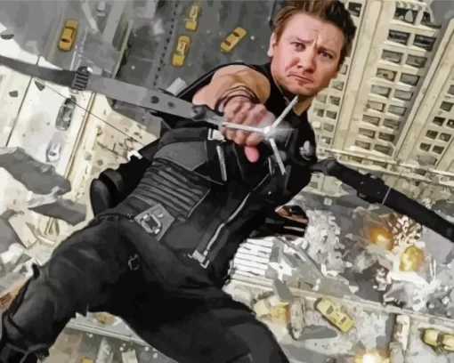 Jeremy Renner In The Avengers Diamond Painting