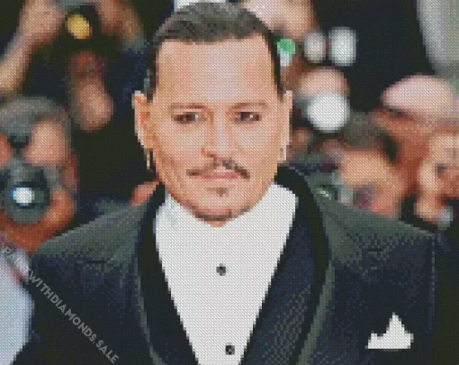 Johnny Depp In Suit Diamond Painting