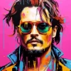 Johnny Depp Pop Art Diamond Painting