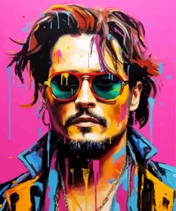 Johnny Depp Pop Art Diamond Painting