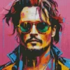 Johnny Depp Pop Art Diamond Painting