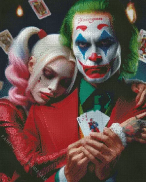 Joker And Harley Diamond By Numbers