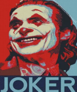 Joker Illustration Poster Diamond Dotz