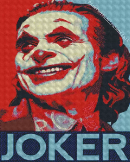 Joker Illustration Poster Diamond Dotz