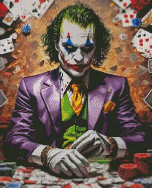 Joker Playing Cards Diamond By Numbers