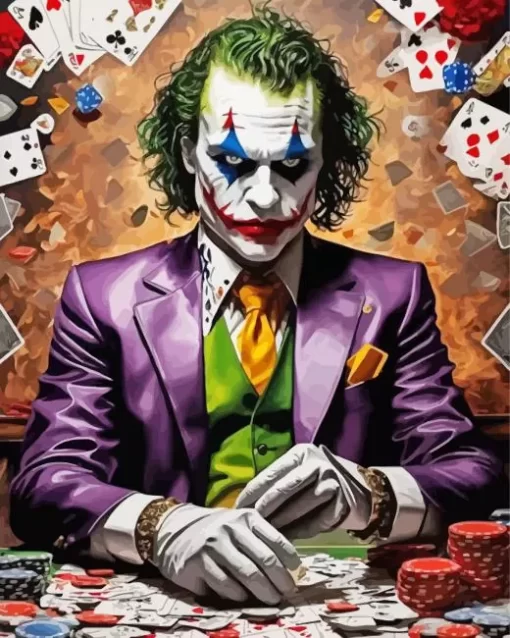 Joker Playing Cards Diamond Paints