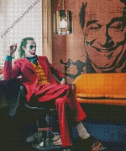 Joker Wearing Red Suit Diamond Painting