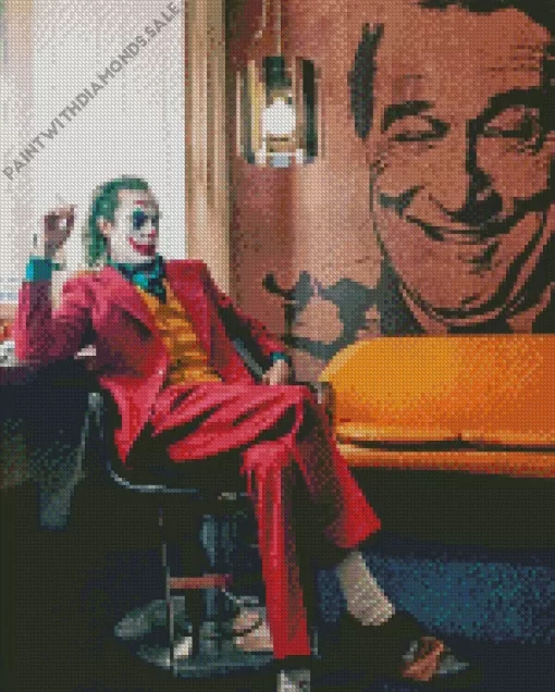 Joker Wearing Red Suit Diamond Painting