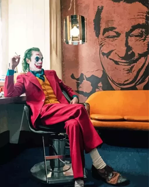 Joker Wearing Red Suit Diamond Painting