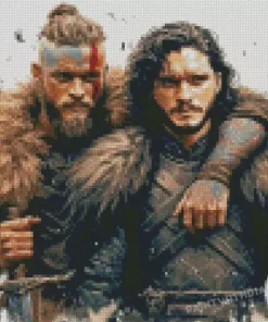 Jon Snow And Ragnar Lothbrok diamond dotz