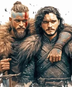 Jon Snow And Ragnar Lothbrok diamond paintings