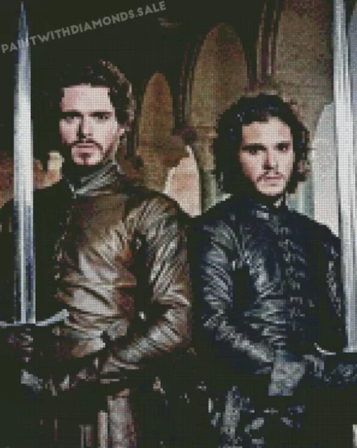 Jon Snow And Rob Stark diamond dotz