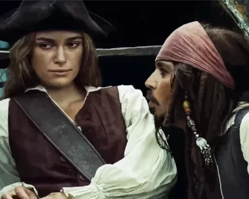 Keira Knightley And Johnny Pirates Of The Caribbean Diamond Painting