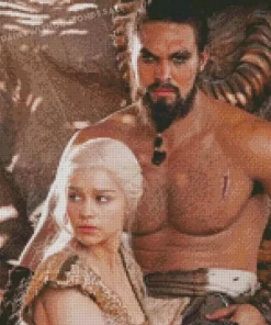 Khal Drogo And Daenerys teregaryen diamond dotz