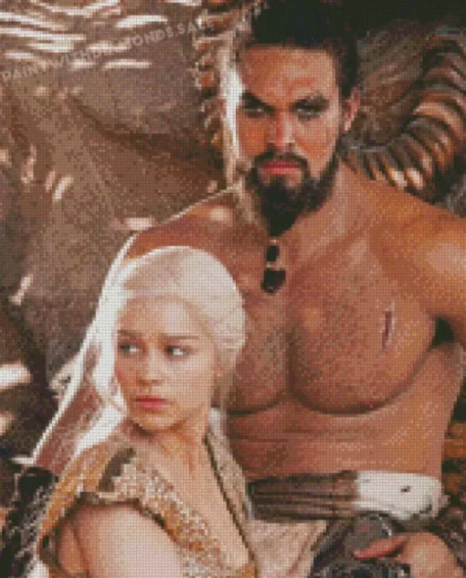 Khal Drogo And Daenerys teregaryen diamond dotz