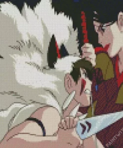 Lady Eboshi vs San Princess Mononoke Diamond Dotz