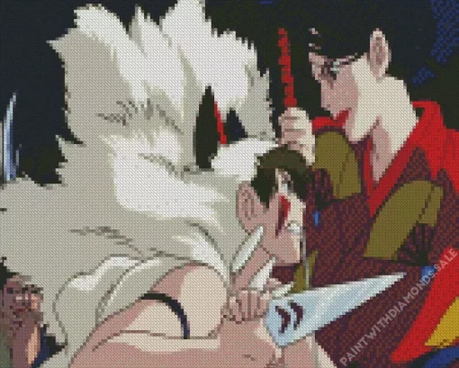 Lady Eboshi vs San Princess Mononoke Diamond Dotz