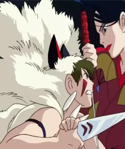 Lady Eboshi vs San Princess Mononoke Diamond Paints