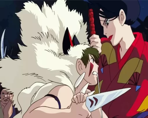 Lady Eboshi vs San Princess Mononoke Diamond Paints