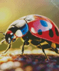 Ladybug Close Up Diamond Painting