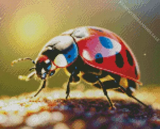 Ladybug Close Up Diamond Painting