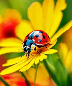 Ladybug In Garden Diamond Painting