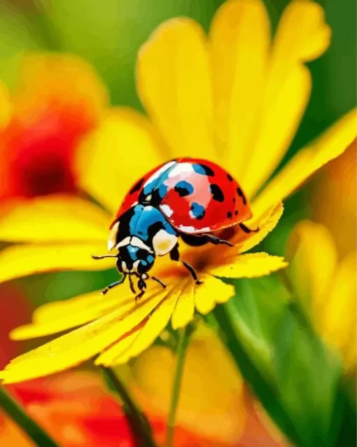 Ladybug In Garden Diamond Painting