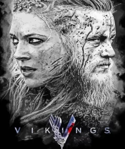 Lagertha And Ragnar Vikings Poster diamond dotz