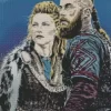 Lagertha and ragnar art diamond paints