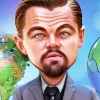 Leonardo DiCaprio Caricature Diamond Painting