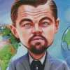 Leonardo DiCaprio Caricature Diamond Painting