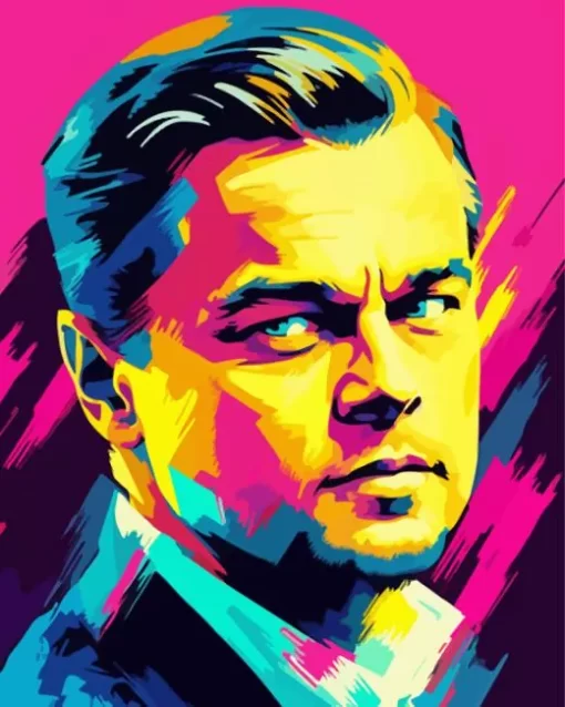 Leonardo DiCaprio Pop Art Diamond Painting