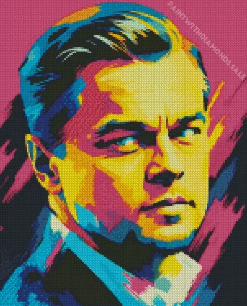 Leonardo DiCaprio Pop Art Diamond Painting