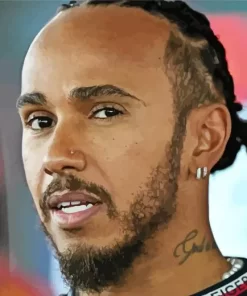 Lewis Hamilton Close Up Diamond Painting