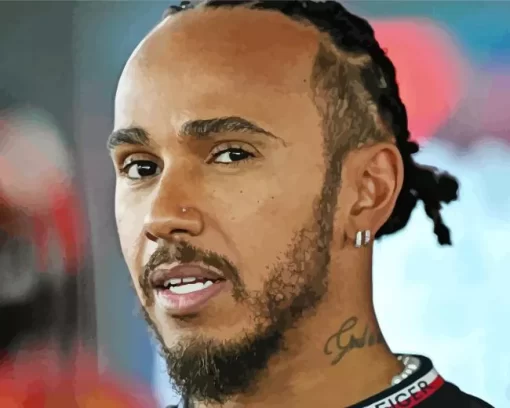 Lewis Hamilton Close Up Diamond Painting