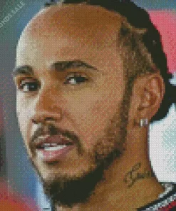 Lewis Hamilton Close Up Diamond Painting