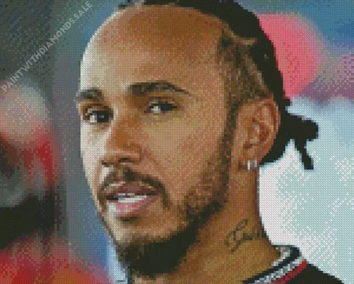 Lewis Hamilton Close Up Diamond Painting