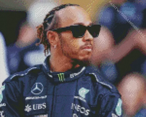 Lewis Hamilton F1 Driver Diamond Painting