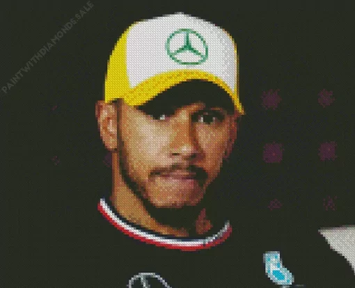 Lewis Hamilton Formula 1 Driver Diamond Painting