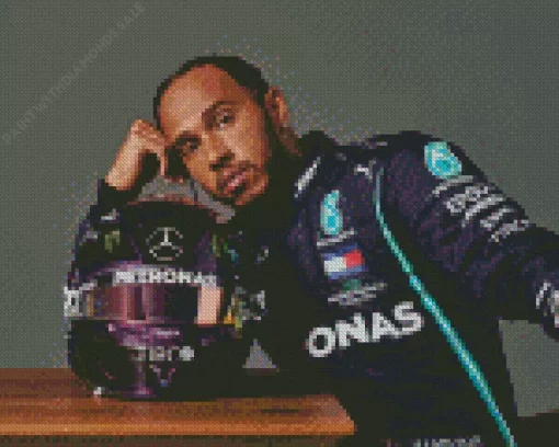 Lewis Hamilton Formula One Diamond Painting