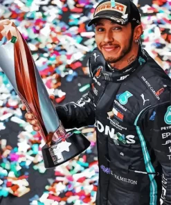 Lewis Hamilton Trophy Diamond Painting