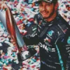 Lewis Hamilton Trophy Diamond Painting