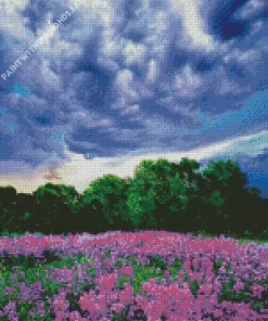 Lilacs In Nature Diamond Painting