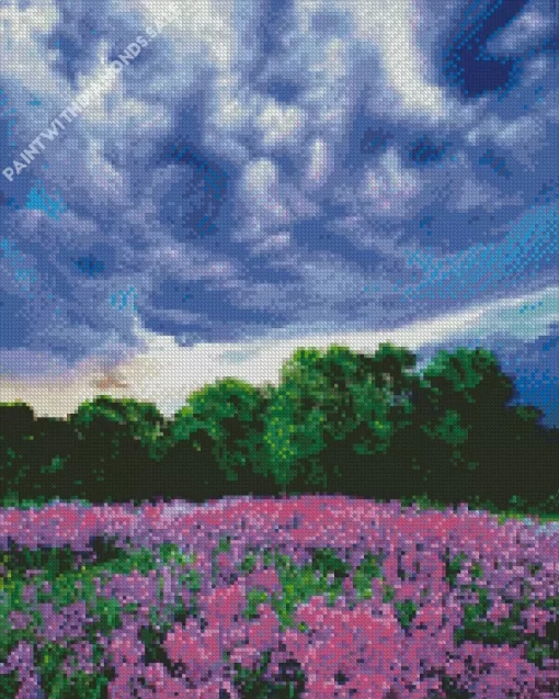 Lilacs In Nature Diamond Painting