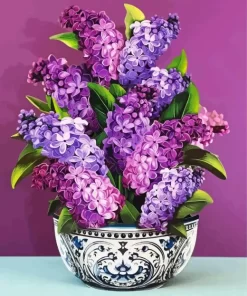 Lilacs In Vase Diamond Painting